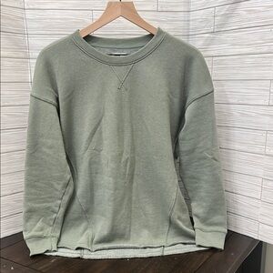 Women’s Split Side High-low Green sweatshirt